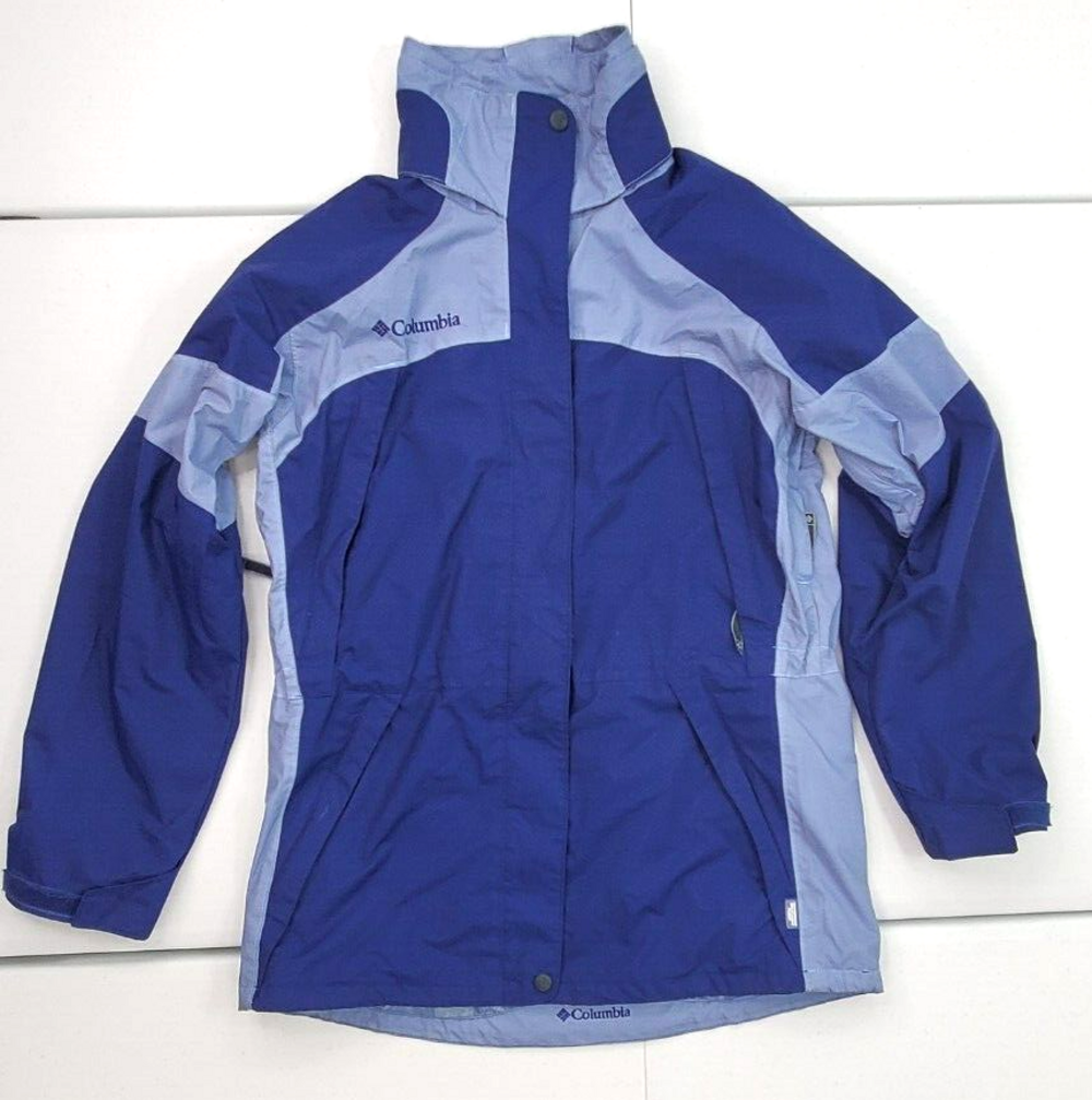 COLUMBIA Core Interchange Women S Used/No hood Blue Jacket/Shell/Windbreaker